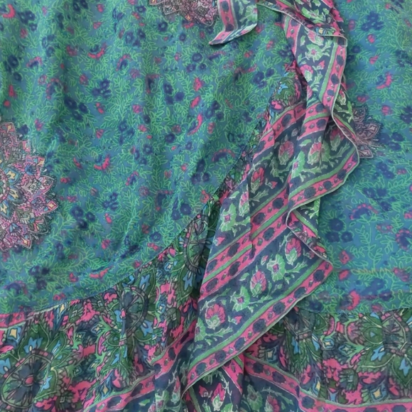 NWT Anthropologie Allegra Skirt Blue Motif Sz 4 - Picture 6 of 8